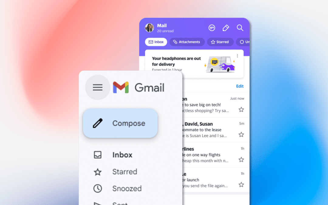 Gmail en Yahoo update