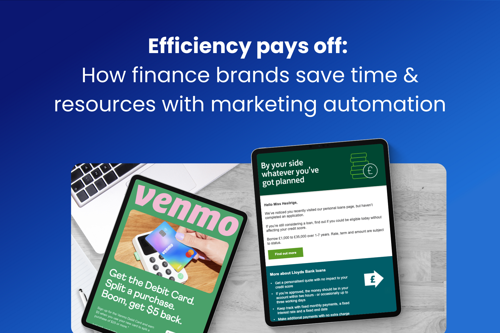 Efficiency pays off: How finance brands save time & resources with marketing automation