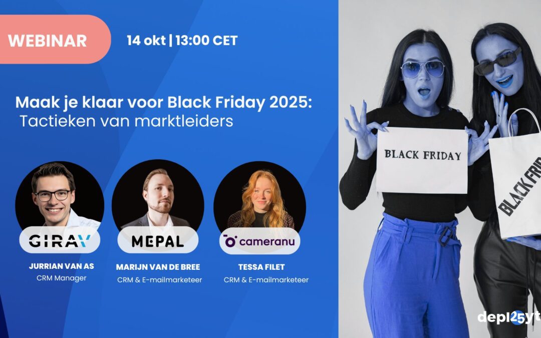 Webinar: Maak je klaar voor Black Friday 2025 – Tactieken van marktleiders