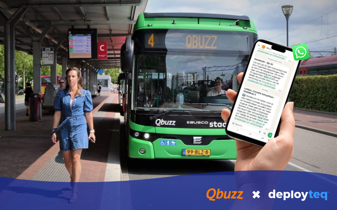 Hoe Qbuzz reisverstoringen omzette in relevante, gepersonaliseerde WhatsApp-updates met Deployteq